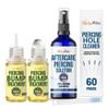 BodyJ4You Piercing Aftercare Kit with Keloid Roller Oil - Natural Saline Spray Bump Drops Floss Set - For Ear Nose Septum Belly Piercings - Sea Salt Aloe Rosemary Lavender view 1