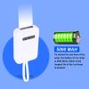 LED Hair Extension Light, 5S Fast Curing Handheld Hair Extension Lamp Compact and Portable Design, for Professional Salon and Home Use (White) view 2
