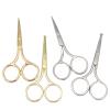 1pc Makeup Scissors 9CM Compact Stainless Steel Small Professional Eyebrow Nose Hair Cut Manicure Nail Tools(Gold for Nose Hair) view 2