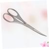 PENIKOKO Stainless Steel Eyebrow Trimmer Scissors Precision Nose Hair Cutting Tip Safety Comfortable to Hold Design view 2