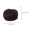 LIFKOME Synthetic Hair Bun Chignon Tool Dark Brown Creative Headdress for High Temperature Adds Volume Fullness to Ponytail for All Hairstyles view 2