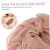 ARTSEWPLY 2pcs Handle Bath Scrubber Brush for Exfoliating Body Cleaning Soft Mesh Shower Tool for Skin Care Random Color view 4
