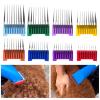 5-in-1 Colorful Guide Combs Clippers for Detachable Style, Red/Dark Purple/Dark Blue/Peach/Yellow/Light Purple/Green/Light Blue Combs view 2