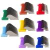 5-in-1 Colorful Guide Combs Clippers for Detachable Style, Red/Dark Purple/Dark Blue/Peach/Yellow/Light Purple/Green/Light Blue Combs view 4