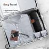 NAUZAA Travel Toiletry Organizer Roll Bag,Compact Portable Design with Multiple Compartments (black) view 2