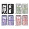 DFWZMQTG Leather Case Nail Clippers Multi-Function Tool Nail Set Manicure Set(Black) view 2