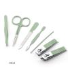 DFWZMQTG Leather Case Nail Clippers Multi-Function Tool Nail Set Manicure Set(Black) view 4