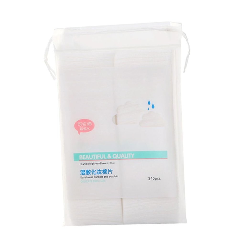 BIUDECO 240pcs Stretchable Non-Woven Cotton Pads for Makeup Removal and Facial Care Disposable Makeup Remover for Toner and Moisturizers for Daily Use