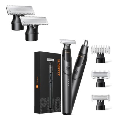 Electric Beard Trimmer and Magnetic Replacement Blades Set