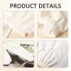 1 Pair of Garshana Gloves Raw Silk Massage Gloves Ayurvedic Massage, Body Exfoliation, Detox, Spa and Home Use, Suitable for Dry Brushing and Glowing Skin (Beige) view 3