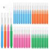 50pcs Shower Head Cleaning Brush, Denser Spiral Bristles Shower Head Cleaner Picks, Tiny Crevice Cleaning Brush for Small Holes, Nozzle Unclogger Pipe Cleaners Household Clean Tools Anti-Clogging view 1