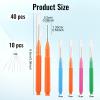 50pcs Shower Head Cleaning Brush, Denser Spiral Bristles Shower Head Cleaner Picks, Tiny Crevice Cleaning Brush for Small Holes, Nozzle Unclogger Pipe Cleaners Household Clean Tools Anti-Clogging view 2