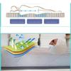 Grey,80 * 190cm,Memory Foam Mattress Topper with Hole Massage Table Pad & Face Cradl, Mattress Topper Square Head Elastic Bands, 6cm Thicken Non-Slip Lash Bed Cushion view 3