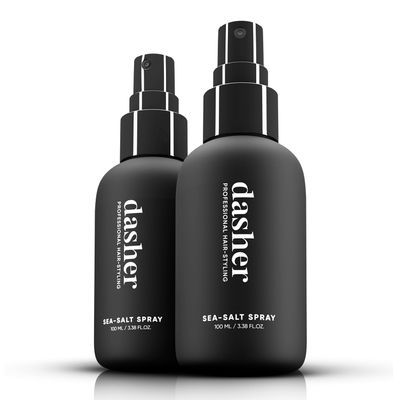 Dasher' Sea Salt Spray (100 ML) | Hair Volume, Texture, Smooth Hair | With Bhringraj, Vitamin E | Innovative Professional Hair-Styling (Pack of 2)