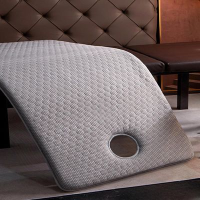 Grey s,80 * 190 * 3cm, SPA Massage Table Pads & Face Cradle Set Emulsion Soft and Comfortable Thick Facial Bed and Toilecrest 3cm Thickened Mattress with Holes