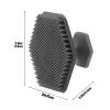 3 Pack Silicone Face Scrubber for Men, Emptycolor Beard Scrubber for Men, Exfoliating Brush Face Wash Tools, Facial Silicone Scrubber for Mens Skincare & Beard Care view 3
