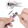 NentMent 4 Pack Eyebrow Pencil Shaper with Tightening Screw Metal Duckbill Brow Pencil Sharpener for Wooden Eyebrow Pencils Peel Off Waterproof Eye Liners Eye Brow Eyeliner Makeup view 2