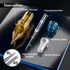 50Pcs Tattoo Cartridge Needles Assorted Mixed Size Round Liner Shader Magnum # 12 Standard 3RS 5RS 7RS 9RS 11RS Disposable Sterilized Membrane for Tattoo Cartridge Machine Tattoo Pen view 3