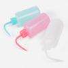 ArrErr 3 Pack Lash Shampoo Wash Bottle Lash Wash Squeeze Bottles with Long Angle Mouth Tips Eyelash Rinse Bottle Watering Bottles Cleaning Tool for Eyelash Extension Shampoo Brush Kit Lash Extensions view 3