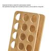 12 Slots Wooden Essential Oil Holder Display Storage Organizer Stand Natural Bamboo Rack Aromatherapy Carrying Rack Stand Holder view 2