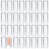 30 Pcs Empty Deodorant Containers Twist Filling Stick up Plastic Deodorant Container Refillable Deodorant Bottles Bottomfill Round Lip Balm Tubes for DIY Lipstick Crayon(30ml,Clear) view 1