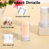 30 Pcs Empty Deodorant Containers Twist Filling Stick up Plastic Deodorant Container Refillable Deodorant Bottles Bottomfill Round Lip Balm Tubes for DIY Lipstick Crayon(30ml,Clear) view 3