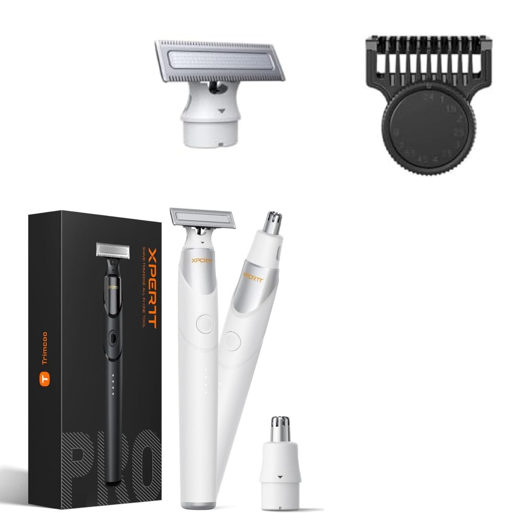 Trimcoo Electric Beard Trimmer Magnetic Blade and Adjustable Comb