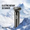 BlackStone6 Electric Shaver for Men - 3D Rotating Head, Cordless, Wet Dry Use, Water Proof, Rechargeable, Portable, Gunmetal Black (Gunmetal) view 3
