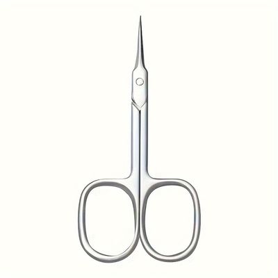 1Pcs Stainless Steel Eyebrow Toos Remover Curved Tip Thin Blade Cuticle Scissors Nail Clippers Trimmer Manicure Tools,Shiny