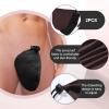 Dansydaisy 2 Pcs Men's Tanning Pouch Sun Protection, Tanning Cover for Men (Brown and Black) view 3
