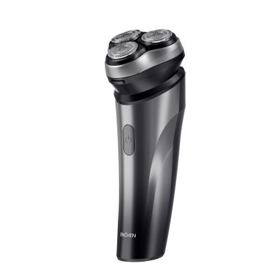 BlackStoneMax Men's Electric Shaver 3D Rotating Head, Cordless, Wet Dry, Water Proof, Rechargeable, Portable, Black ABS Metal