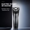 BlackStoneMax Men's Electric Shaver 3D Rotating Head, Cordless, Wet Dry, Water Proof, Rechargeable, Portable, Black ABS Metal view 2