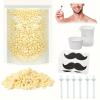 Nose Wax Kit, 100g Wax,with Applicators. Nose Ear Hair Instant Removal Kits,Nasal Waxing Kit for Men and Women, Safe Easy Quick & Painless.with - 8 beard stickers view 1