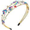 NVENF Candy Headband Costume Accessories Christmas Candy Cane Lollipop Headband Candyland Costume Halloween Holiday Christmas Outfits for Women Gifts (Pattern A) view 1