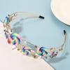 NVENF Candy Headband Costume Accessories Christmas Candy Cane Lollipop Headband Candyland Costume Halloween Holiday Christmas Outfits for Women Gifts (Pattern A) view 2