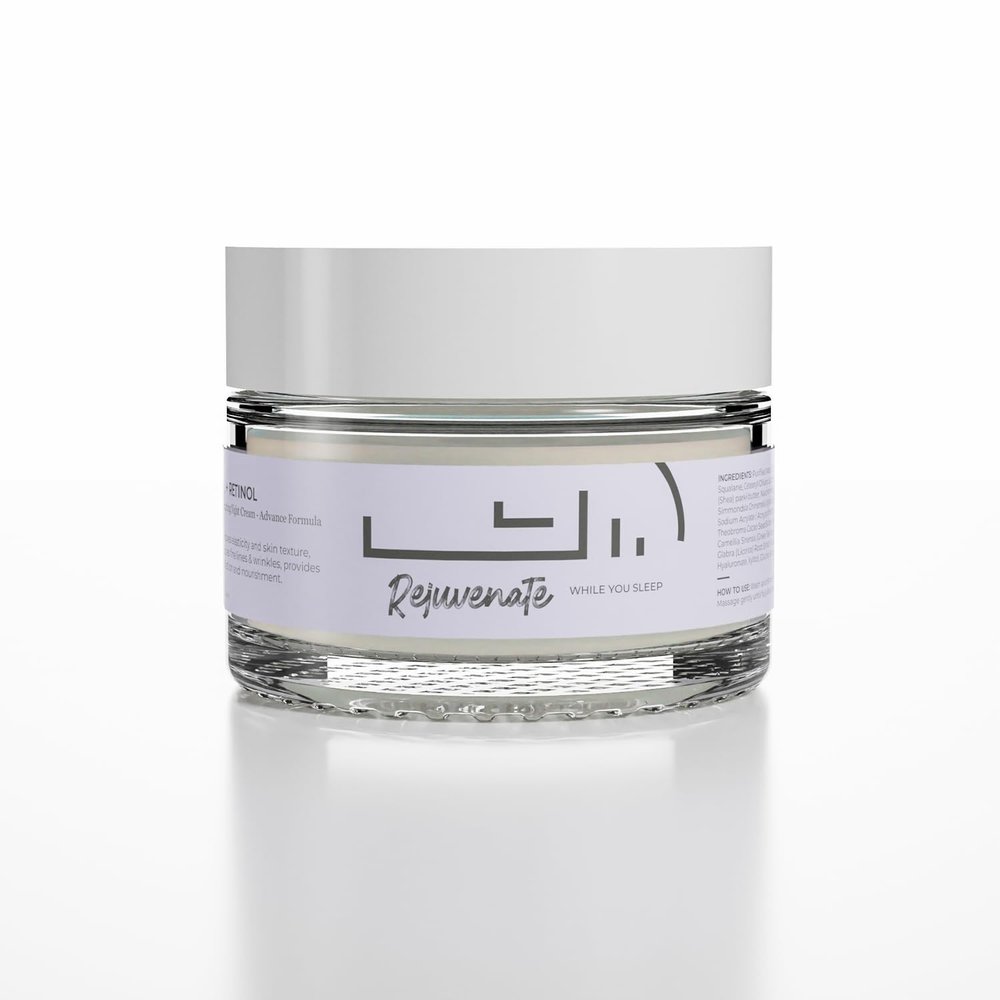 Earthraga HA+Retinol Advanced Night Cream with Squalane & Vitamin E 50 gm