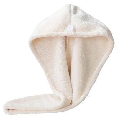 Baluue Microfiber Hair Towel Wrap for Women, Super Absorbent Coral Velvet Turban for Quick Drying Wet Hair, Soft Anti Frizz Drying Towel with Button, Large