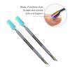 Cuticle Trimmer Remover Pusher Professional Stainless Steel Nail Care Tools for Home and Salon Use 2pcs Set view 3