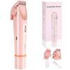 Bikini Trimmer for Women 2in1 Epilators Hair Removal Waterproof Electric Razors Women's Electric Razor Pubic Hair Trimmer Shaver for Women for Ladies Pubic, Face, Underarms, Legs(Pink) view 1