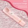 Bikini Trimmer for Women 2in1 Epilators Hair Removal Waterproof Electric Razors Women's Electric Razor Pubic Hair Trimmer Shaver for Women for Ladies Pubic, Face, Underarms, Legs(Pink) view 4