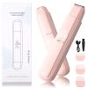 2 in 1 Bikini Trimmer for Women, Dual Head Electric Razor, IPX7 Waterproof Wet/Dry Use Women Electric Shaver, Painless Body Facial Hair Remover for Bikini Legs Arm Underarm,(Pink) view 1
