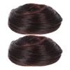 Beavorty 2pcs Realistic Hair Bun Maker Comfortable Scalp-friendly Hairpiece for Daily Use Parties and Weddings Deep Donut Bun Holder Scrunchies view 1