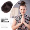 Beavorty 2pcs Realistic Hair Bun Maker Comfortable Scalp-friendly Hairpiece for Daily Use Parties and Weddings Deep Donut Bun Holder Scrunchies view 3
