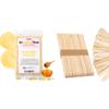Curacoro Honey Wax Beads & Medium Waxing Sticks | Full Body Hair Removal & Smooth Application for Face, Legs, Bikini & More | Spa & Home Use view 1