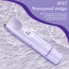 Bikini Trimmer for Women 2in1 Epilators Hair Removal Waterproof Electric Razors Women's Electric Razor Pubic Hair Trimmer Shaver for Women for Ladies Pubic, Face, Underarms, Legs(Purple) view 4
