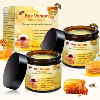 Bee Skin Cream - 2PCS Bee Essence Comprehensive Cream for Face and Body,Hydrating & Firming, 2025 Professional Natural Skin Restoration Moisturizer For Women Men