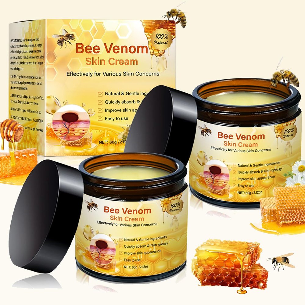 Bee Skin Cream - 2PCS Bee Essence Comprehensive Cream for Face and Body,Hydrating & Firming, 2025 Professional Natural Skin Restoration Moisturizer For Women Men
