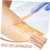 ELAYARD 100pcs Wooden Applicators for Hair Removal Single Use for Body Eyebrow and Nose Waxing Smooth Wooden Hair Removal Tools for Personal Care view 3