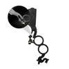 ELAYARD Manual Double Ring Hair Shaving Razor Compact Multi-purpose Tool for Beard Grooming and Contouring Durable Design for Use Black view 2