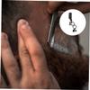 ELAYARD Manual Double Ring Hair Shaving Razor Compact Multi-purpose Tool for Beard Grooming and Contouring Durable Design for Use Black view 3